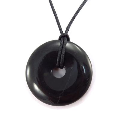 [K3051] - Black 'Mineralia' Necklace