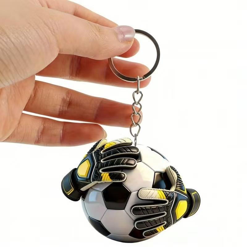 Cross-border Football Acrylic Keychain Pendant for Backpack - World Cup Edition