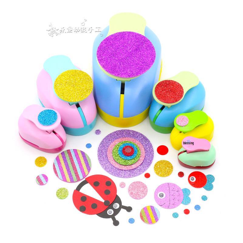 10mm Round Manual Embosser & 12mm Hole Puncher for Irregular Shapes (25mm Circle)