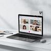 Laptop Mount Phone Stand Aluminium Alloy Notebook Extension Phone Mount Bracket