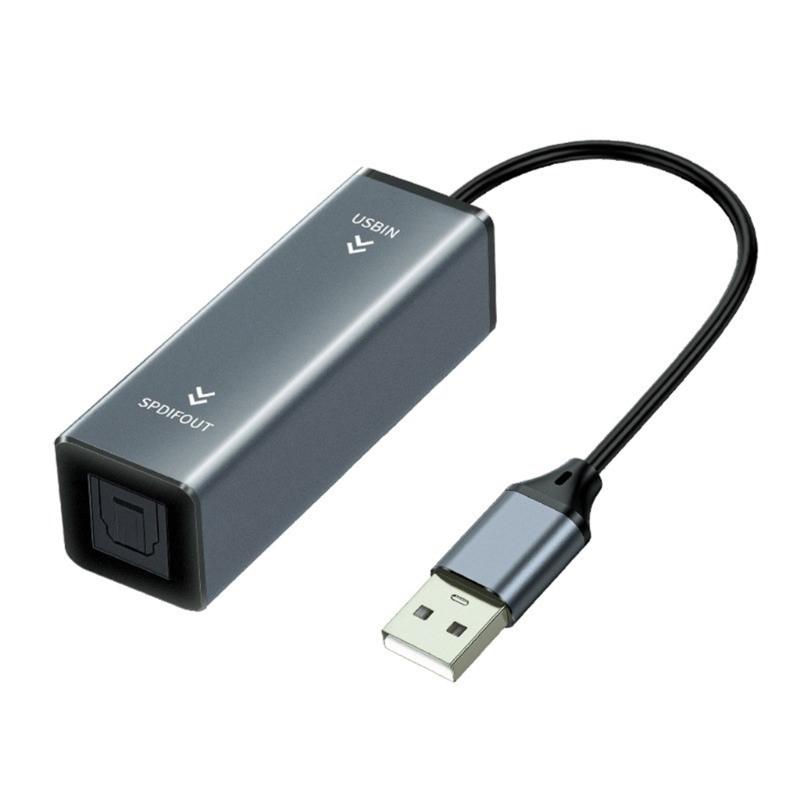 Portable 24Bit 96kHz USB Adapter for TV PC Laptop USB A To SPDIF Audios Converter Quick Installation