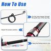 10pcs 2 Sizes Fishing Rod Hook Keeper, Fishing Lure Bait Holder, Elastic Rubber Rings For Worm And Treble Hook, Fishing Tackle