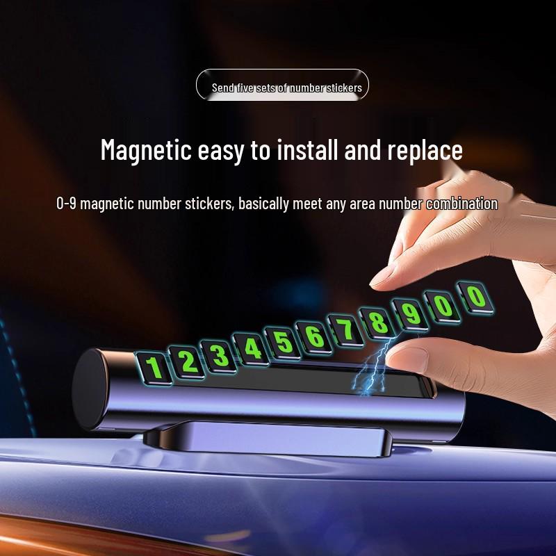 Luxury Temporary Car Parking Number Plate with Company Logo