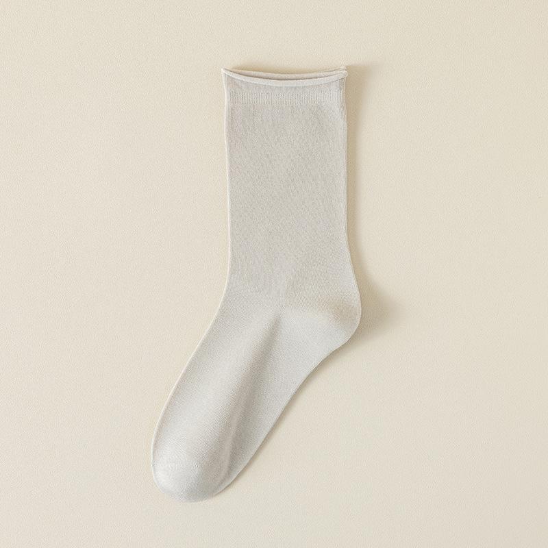 Mulberry Silk Stockings, Children's Mid-calf Stockings, Summer Thin Pile Stockings, Boneless Summer Anti-odor Long Calf Stockings