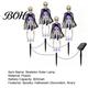Spooky Garden Stake Lights 4 Pcs Solar Light Up Skeleton Decoration, 3D Creepy Human Halloween Outdoor Walkway Decor Pathway Light, Waterproof