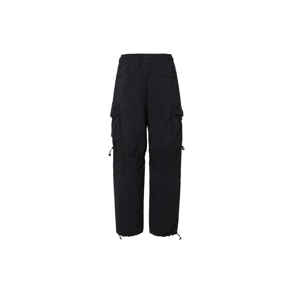 Jordan Pocket Detail Logo Print Straight-Leg Casual Pants Men Bottoms Black DQ8054-010