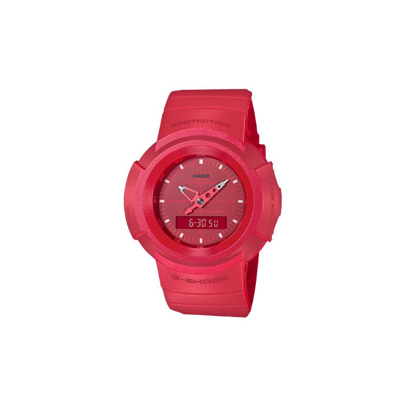 

Casio LCD/Pointer Dual Display Series G-SHOCK Series Retro Return Vibrant Street Quartz Movement Resin Strap Japanese and Korean Watch AW-500BB-4EPRD красный
