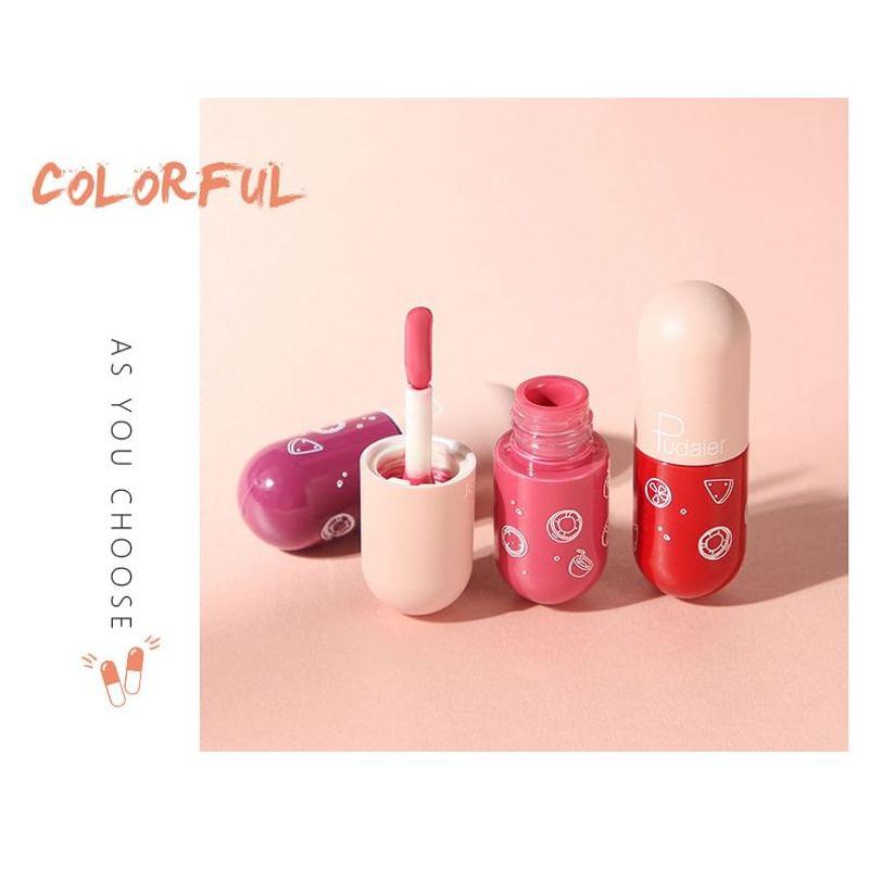 Pudaier - Mini Kapsel Feuchter Liquid Lippenstift - 17 Farben