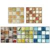 Azulejo Mosaico Adhesivo 3D para Pared Engrosado Impermeable Fondo de Fotografía Decoración Revestimiento de Pared para Mejora del Hogar