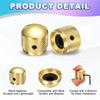 uxcell Set of 6 Metal Guitar Inch Universal Audio Control Dome Bass Speed Control Shaft Wrench Gold Knobs, 1/4 Volume, Tone, Knobs, Knobs, Guitar/Bass