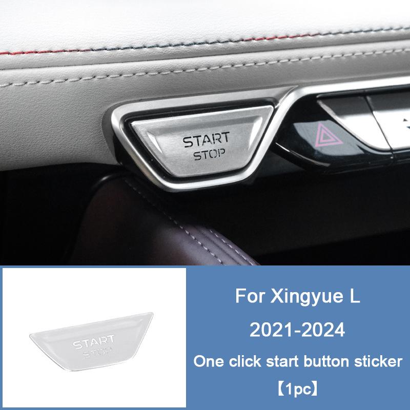 For Geely Xingyue L 2021 2022 2023 2024 Interior Accessory Car Center Console AC Button Sticker Window Lift Buttons Trim Cover