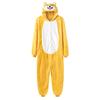 Unisex Paar Onesie Shiba Inu Kigurumis Gelber Hund Pyjama mit Hausschuhen Hauskleidung Winter Warm Flanell Jumpsuit Lustiger Overall