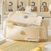 Button Cotton Rope Pencil Case Large Capacity Kids Storage Bag Student Stationery Box Girl Storage Pencil Case