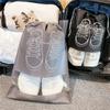 Borse Organizer Porta Scarpe Riutilizzabili in Tessuto Non Tessuto da Viaggio Portatili per Armadio con Tasca Impermeabile Borse Appese Trasparenti per Abbigliamento