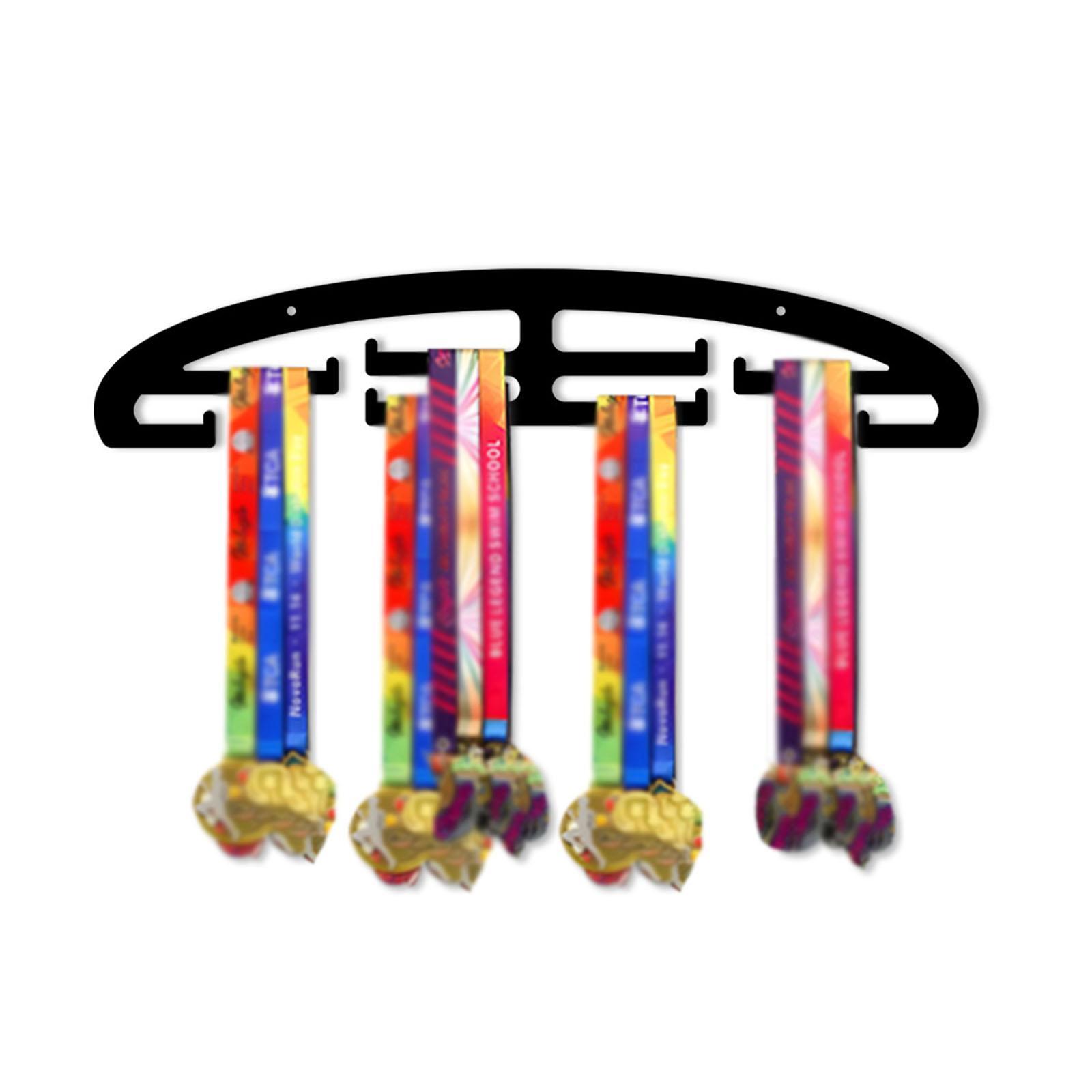 Medal Hanger, Running Medal Hanger Wall Mounted Easy to Install, Sturdy Shelf Medal Holder for Running Medals, Sports Medals