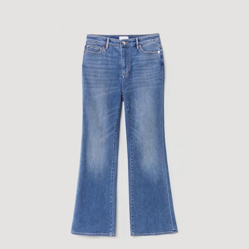 OVVOVV Women's Italian Fabric Flared Boyfriend Jeans