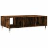 Coffee Table Smoked Oak 104x60x35 cm Wood Based Material