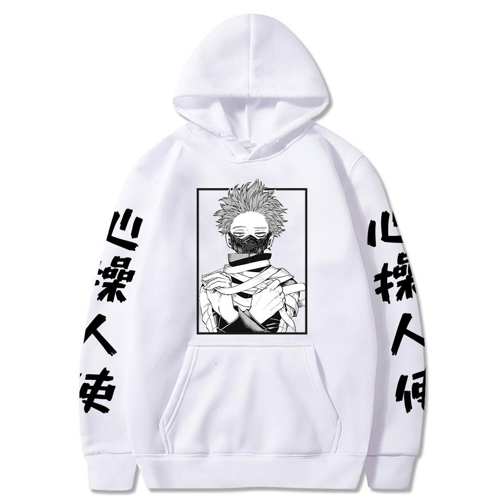 Harajuku Anime My Hero Academia Hitoshi Shinsou Grafické Potištěné Mikiny s Kapucí Pánské Dámské Manga Mikiny Pánská Mikina Harajuku Pulovr
