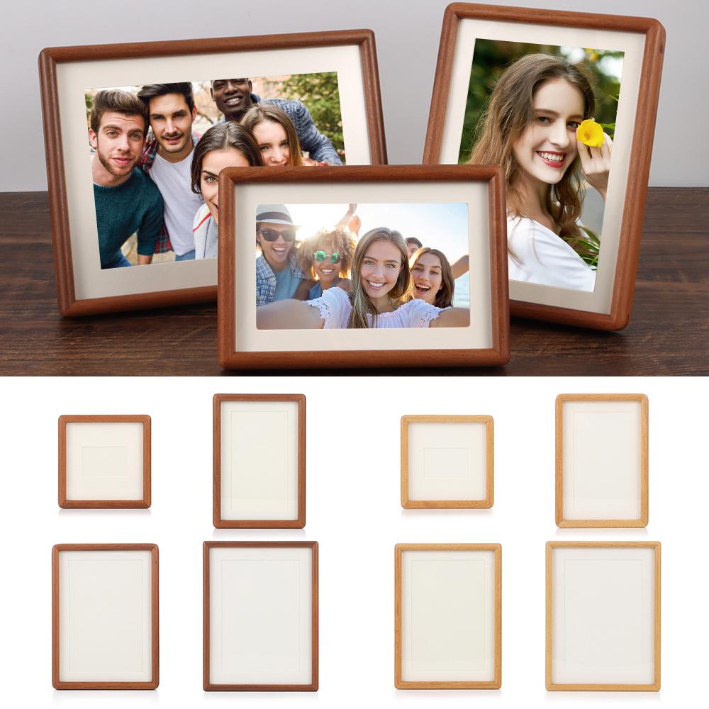 Simple Mortise Tenon Photo Frame Real Wooden Picture Frame Fashion Display Photo Frame