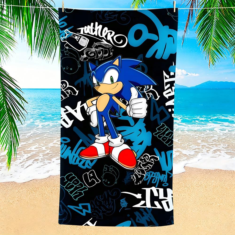 Game S-Sonic Soft Pool Gift For Travel Gym Shower Camping Quick Dry Sports Large Beach Towels
