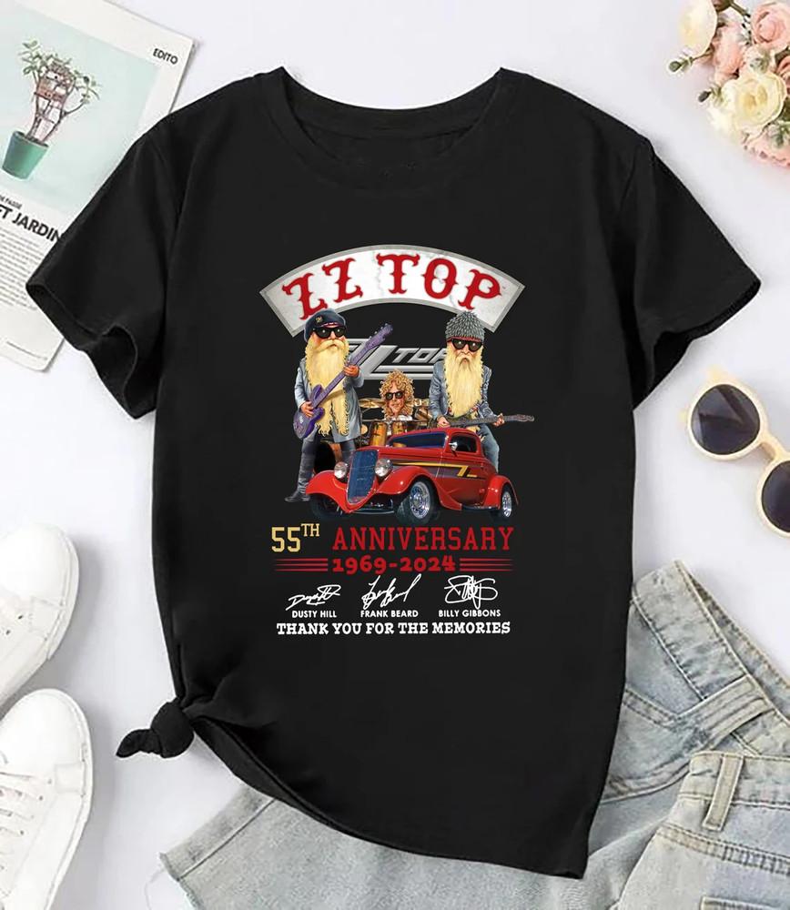 

Thank you ZZ Top 55th Anniversary Shirt all size Shirt Gift Fans unisex FN544 Unisex T-Shirt XXL