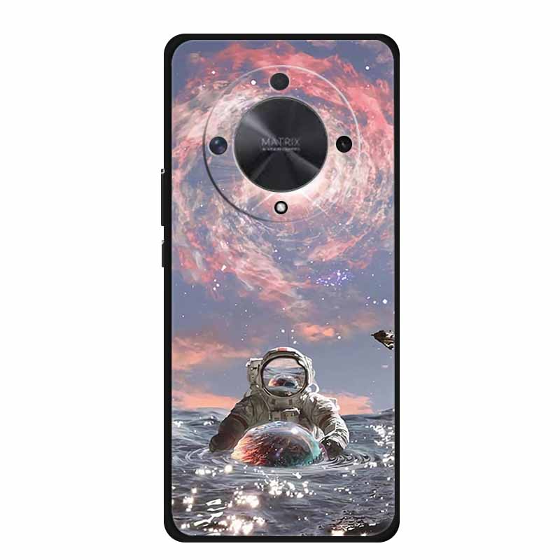 Gift Phone Cases for Honor X9a TPU Soft Silicone Back Cover for Huawei Honor X9 X 9A Funda Honor X9b X 9 a b Coque Spaceman Moon