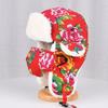 Winter Warm Cotton Hat With Ear Flaps Ethnic Floral Print Unisex Adult Beanie Cap
