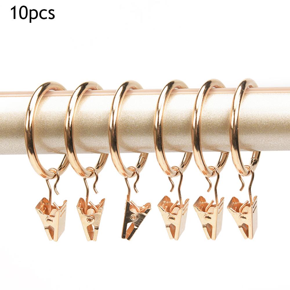 Metal Curtain Clips With Hook Window Curtains Hanging Clamps Accessories Home Bedroom Photo Clothes Clip Rings Buckles