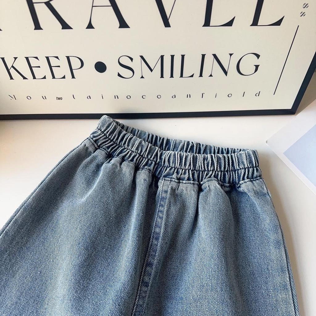 Mädchenmode-Set: Langärmeliges Hemd, Ärmellose Jeansweste und Lange Hose - Frühling/Herbst-Kollektion