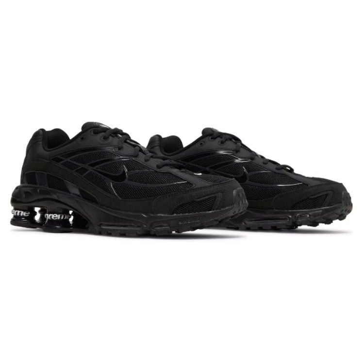 Supreme x Nike Shox Ride 2 Schwarze Unisex-Sneaker Dark-Ash DN1615-001