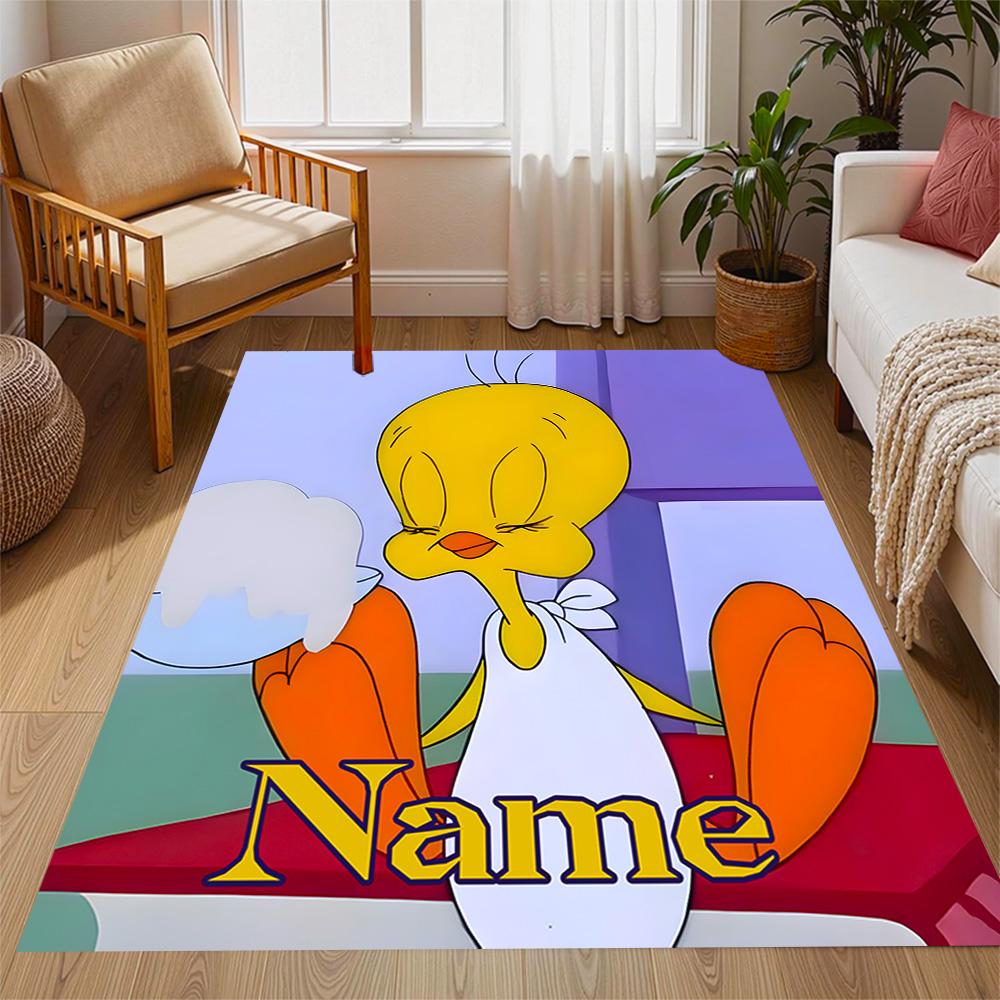 Looney Tunes Adventure Customize Your Name Carpet Perfect for Balcony Kitchen Dining Room Dormitory Antislip Carpet Office home decor
