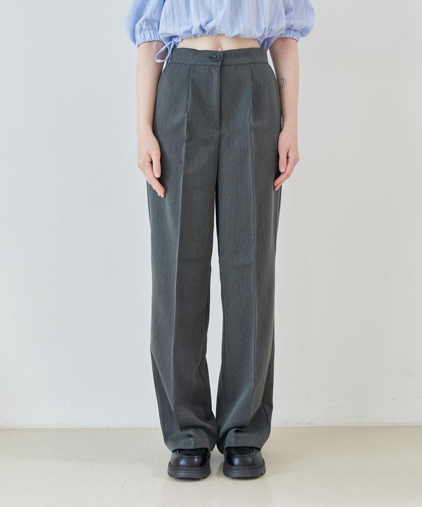 5OML Pintuck Wide Slacks (Black)