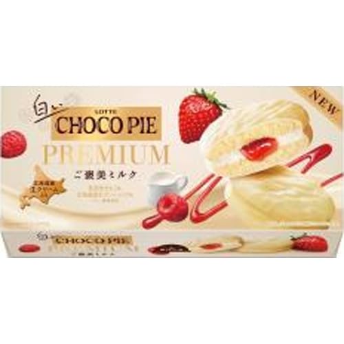 

Lotte White Chocolate Pie Premium Reward Milk 6 x 5