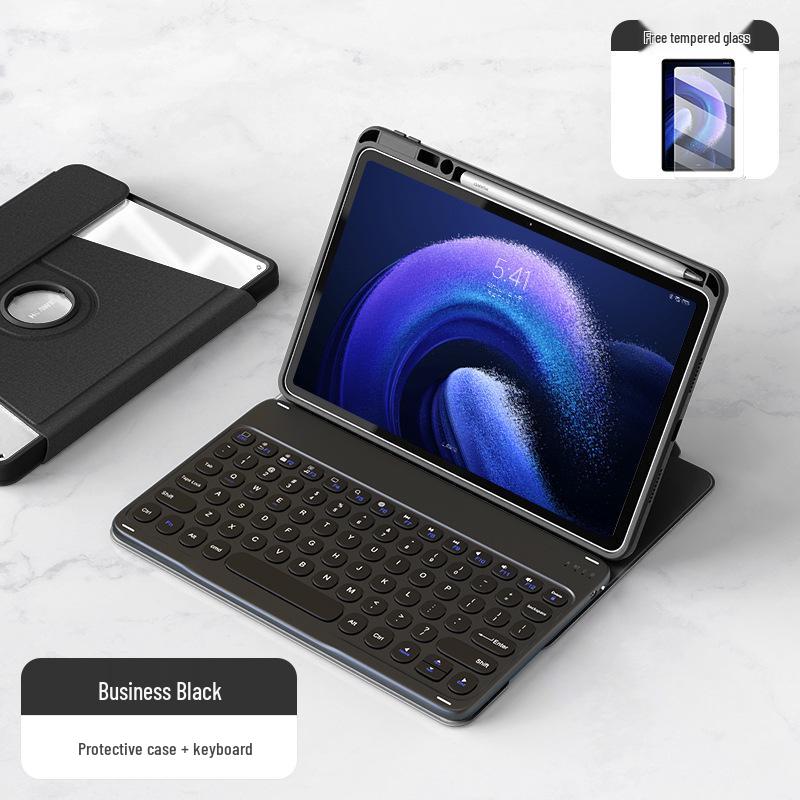 360° otočné pouzdro s klávesnicí a slotem pro pero pro Huawei MatePad Pro 10.8