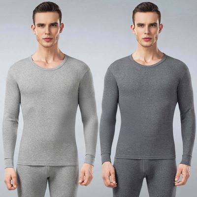 Men Thermal Underwear Long Johns Set Casual Two-piece Outfit Winter Keep Warm Long Sleeve
