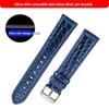 13-22mm High-end crocodile strap quick-release Cowhide base watchband ultra-thin soft unisex for Longines Rossini Cartier Omega