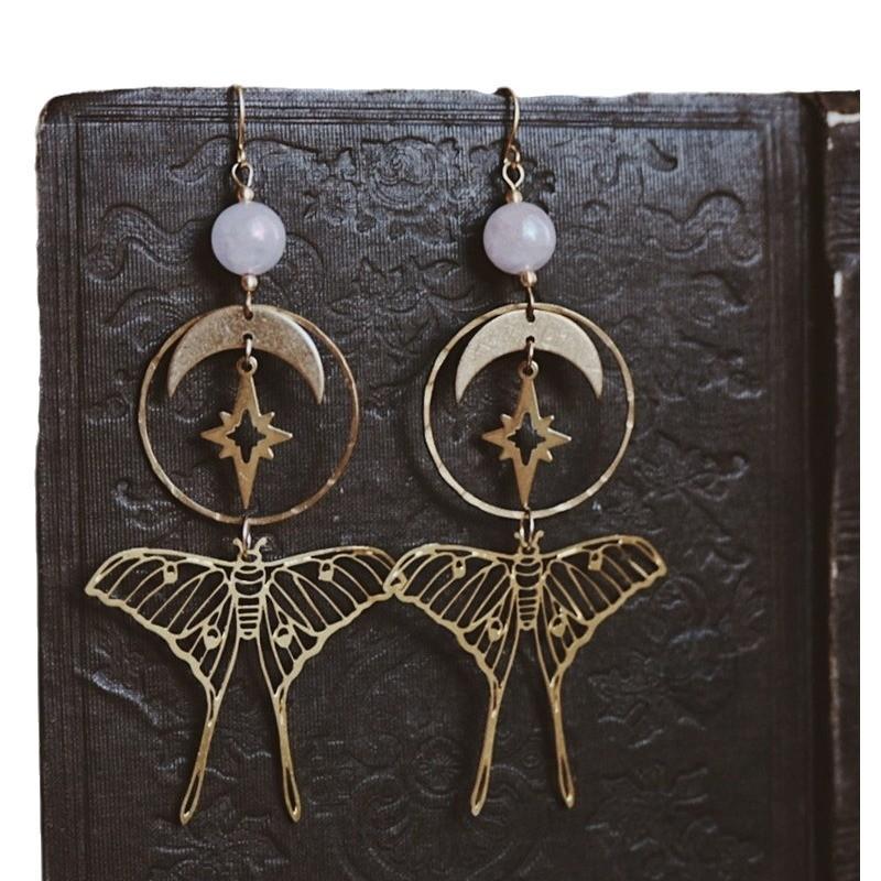 Jewelry Earrings With Star And Moon Design For Women Fashion Accessories