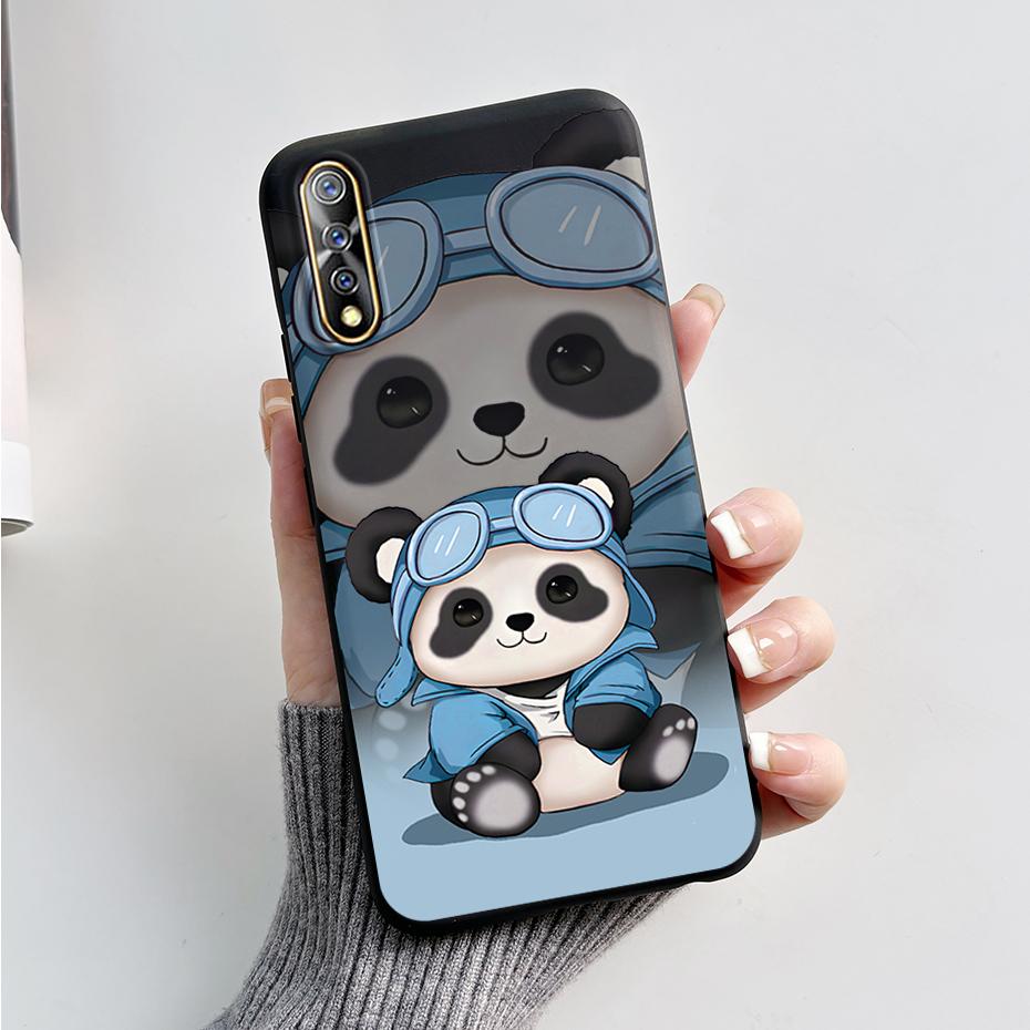 For vivo S1 Case 1907 V1913A Phone Cover Cute Rabbit Panda Shockproof Bumper For Vivo V17 Neo Fundas For Vivo Z5 IQ00 855 Coque