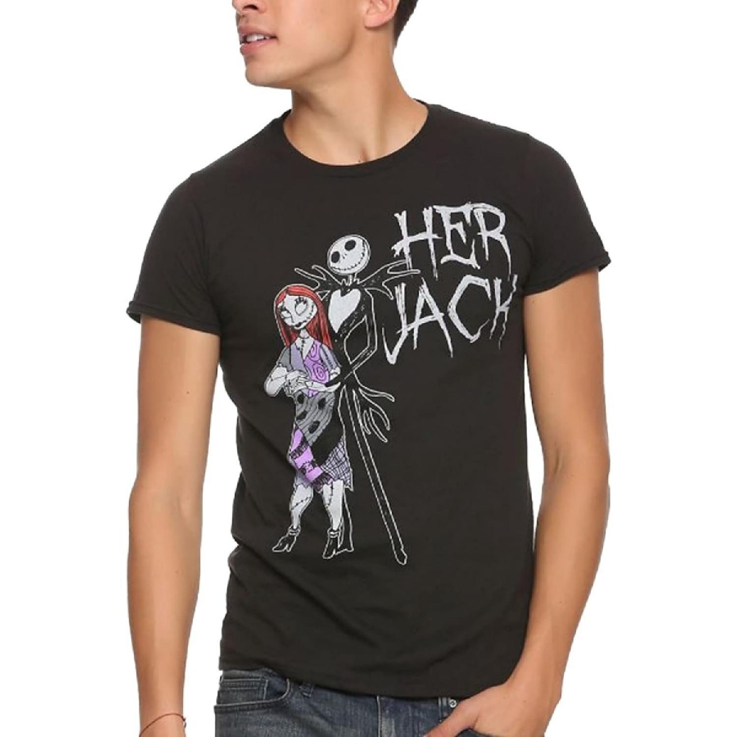 Дисней Кошмар перед Рождеством Его Джек Его Салли Парная Взрослая Футболка S