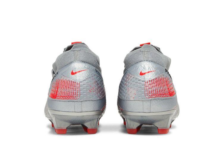 Nike Phantom Vision 2 Elite DF FG Metallic Grey Crimson
