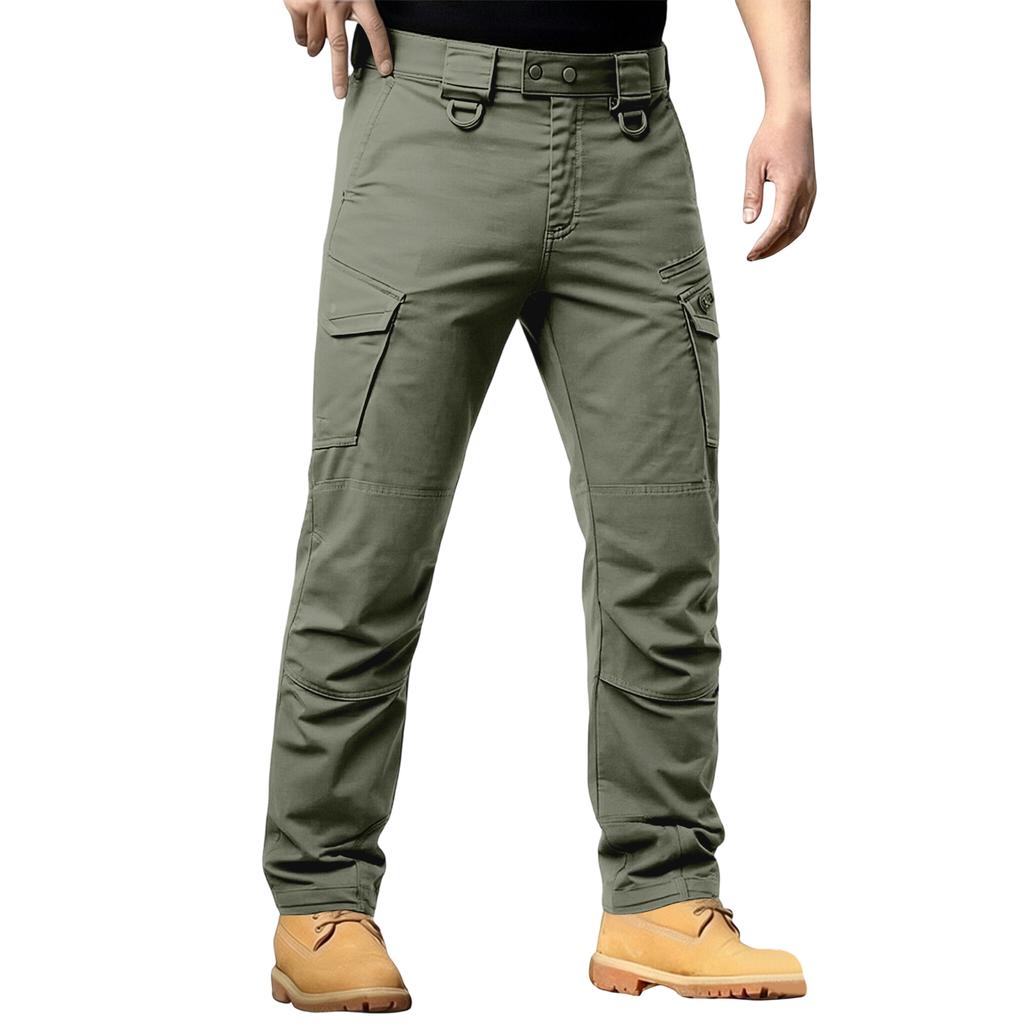 Men's Outdoor Hiking Tactical Cargo Pants Breathable Quick Dry Stretch Work Pants with Multiple Pockets for Utility and Comfort