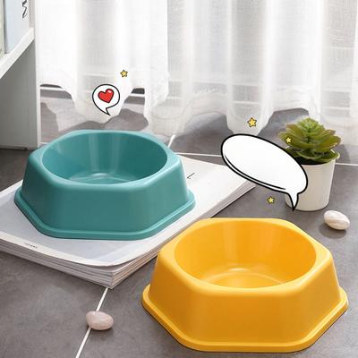 New Hexagonal Plastic Pet Bowl Universal Feeding Bowl for Dogs and Cats  Cat Food Bowl, Water Bowl  Anti-knock Over Dog Bowl
