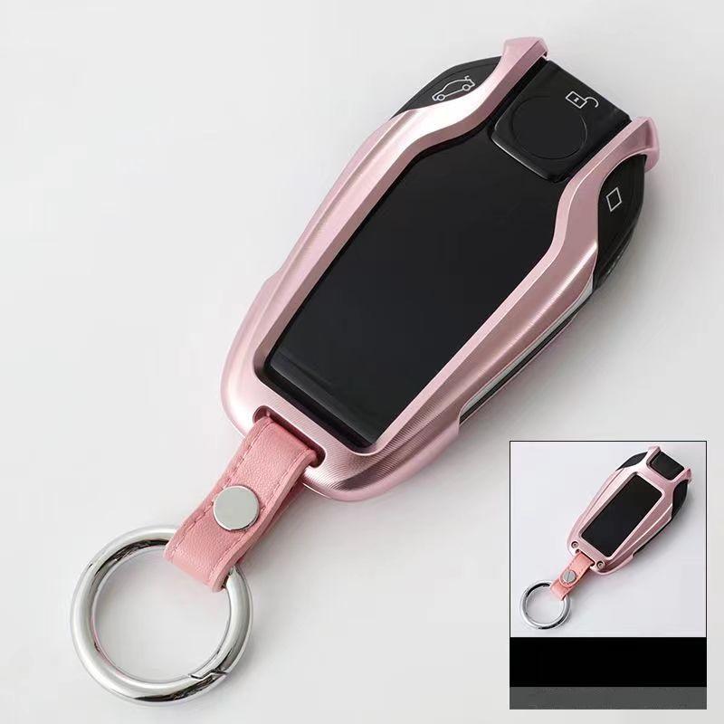 Interior Mouldings Aluminum Alloy Car Display Key Fob Cover Case for BMW 5 7 series G11 G12 G30 G31 G32 i8 I12 I15 G01 X3 G02 X4