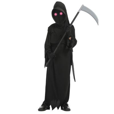 Halloween Kids Kids Scary Red Eye Reaper Costume Sickle Ghost Dark Messenger Ghost Costume Set