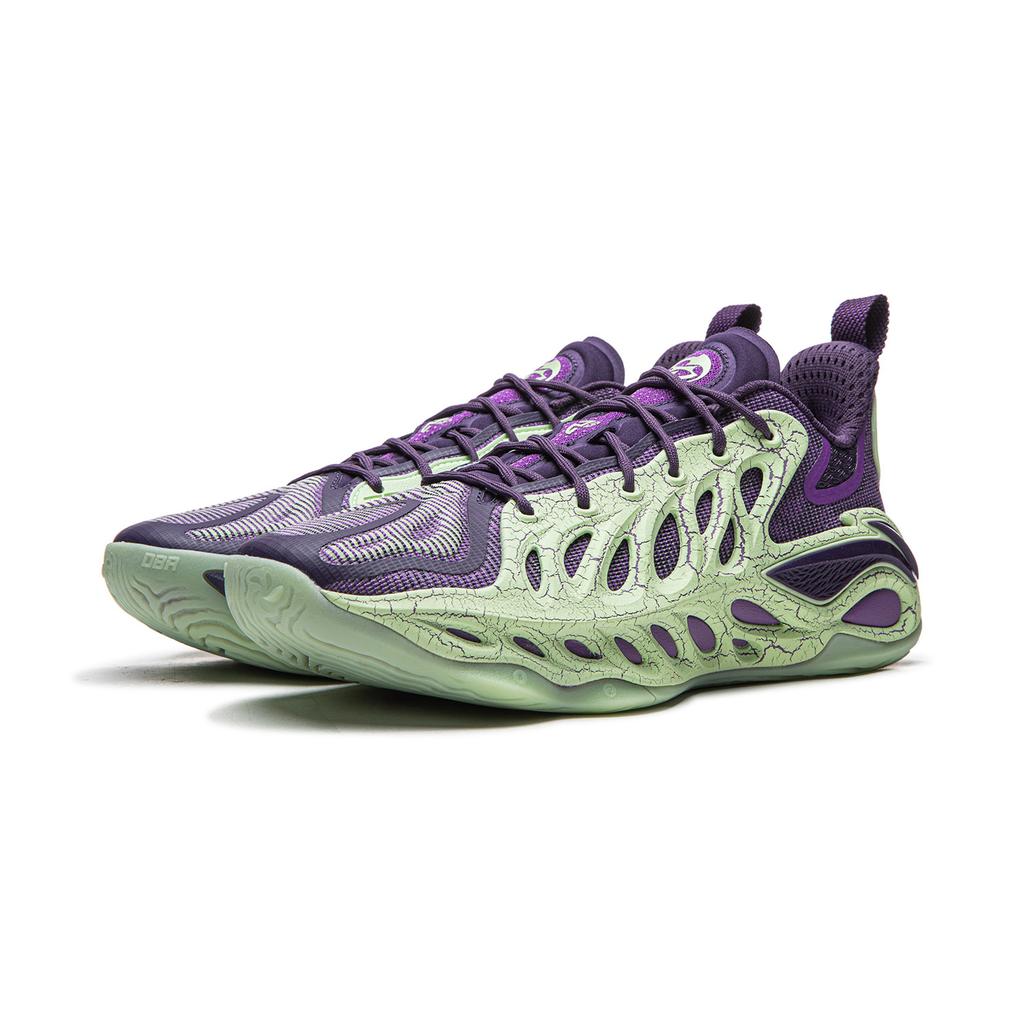 Li Ning Reverse 5 Hunter 2 Super Demon Technology Mesh Basketball Shoes Men sneakers Purple Green ABFW013-10