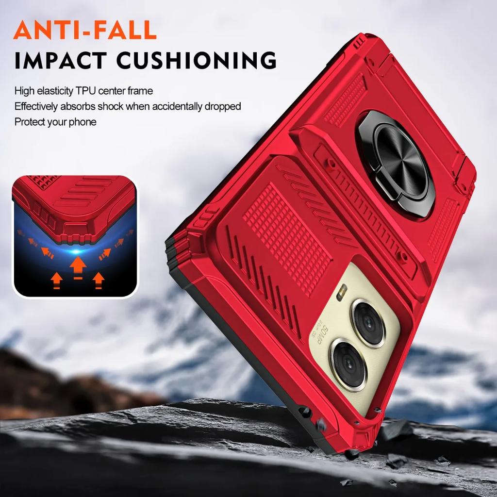 Armor Shockproof Case pro Motorola Moto G Edge 50 Pro G Play 5G 4G 2024 G Power Stylus 5G 2024 2023 Cover Ring Car Holder Case