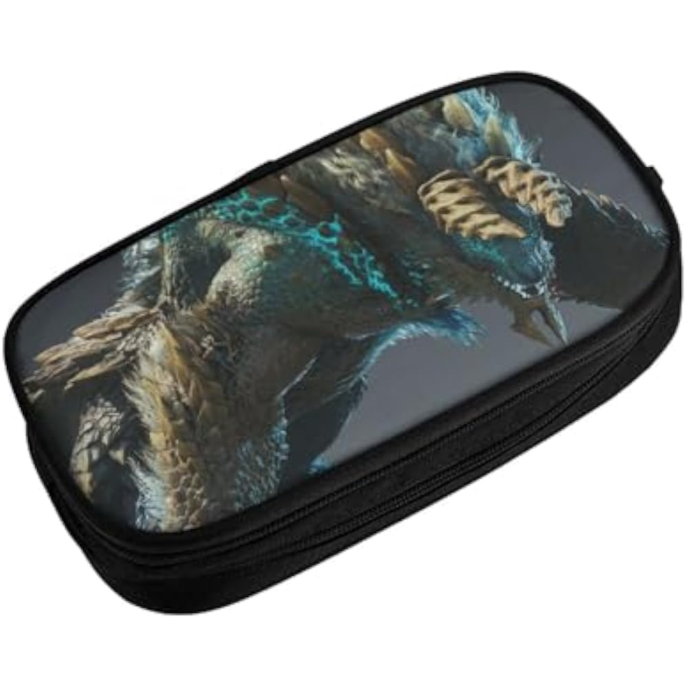 Monster Hunter Pen Case, Large Capacity Pencil Case, Multifunctional Stylish Pen Pouch, Boys, Gir...