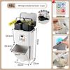 JEKO Elevated Kitchen Trash Can with Lid, Push-to-Open, Large Capacity, Double Layer for Dry/Wet Separation