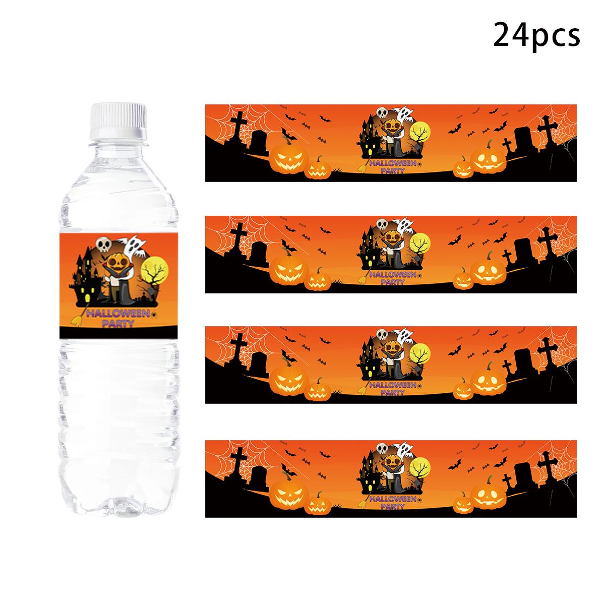 

Halloween Party Wine Water Bottle Stickers Pumpkin Ghost Label Ghost Festival Trick or Treat Helloween Party Supplies Decoration