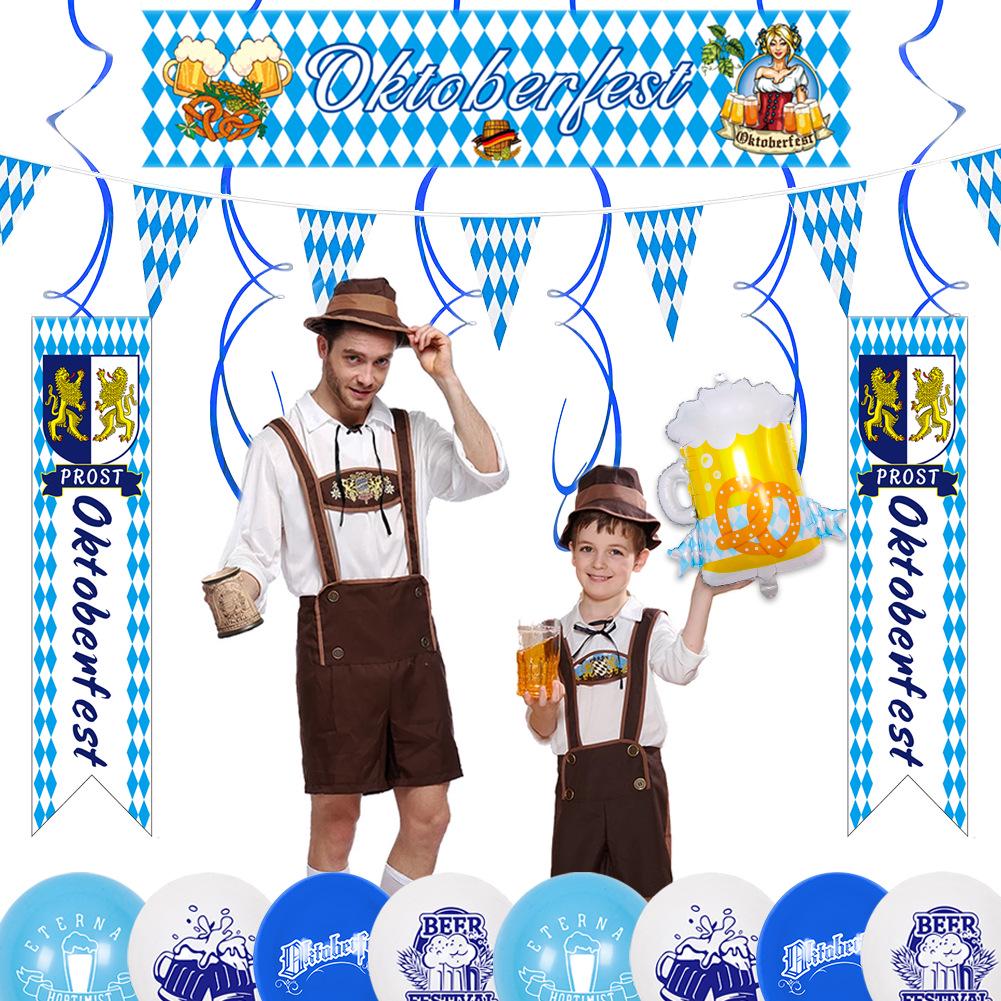 Decorações para Festa da Cerveja Alemã Oktoberfest: Balões, Bandeiras e Faixas para o Festival de Munique